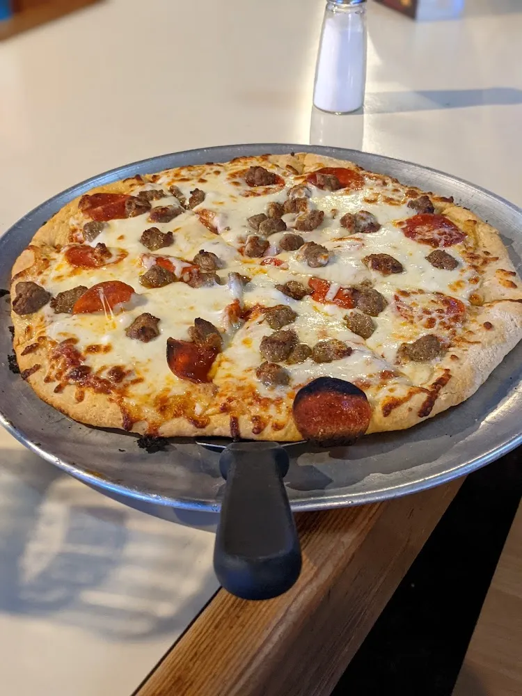 Pepperoni and Sausage Pizza